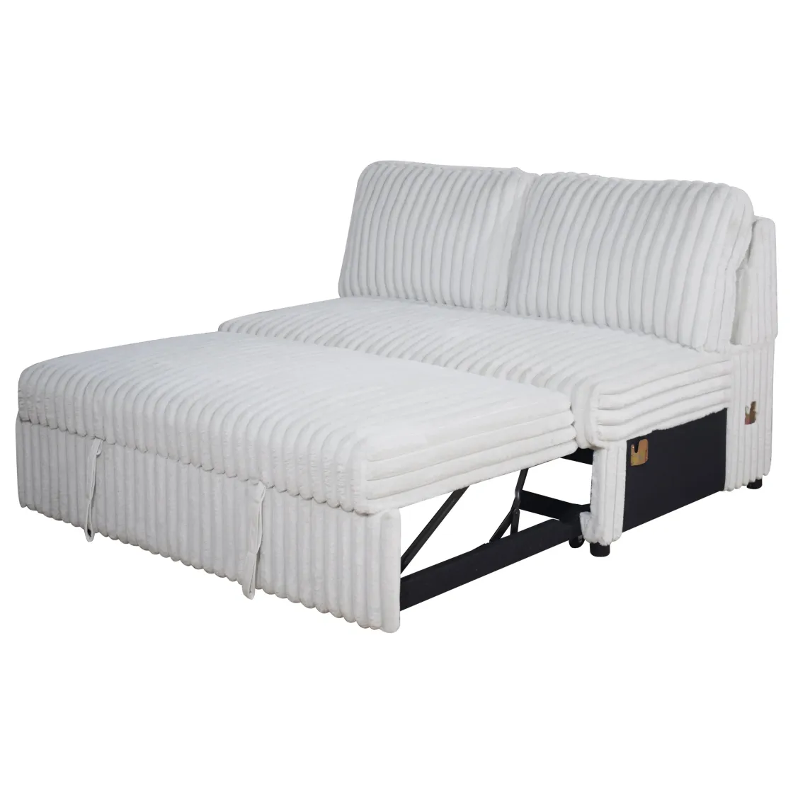 Mor Furniture Bliss Tux Loveseat Chaise Sectional In Mist Gray