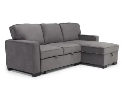 Mor Furniture Bloom Reversible Sofa Chaise In Gray