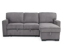 Mor Furniture Bloom Reversible Sofa Chaise In Gray