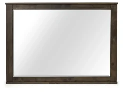 Mor Furniture Blue Ridge Panel Bed, Dresser, Mirror & Nightstand In Rustic Gray, Queen