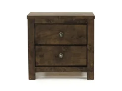 Mor Furniture Blue Ridge Panel Bed, Dresser, Mirror & Nightstand In Rustic Gray, Queen