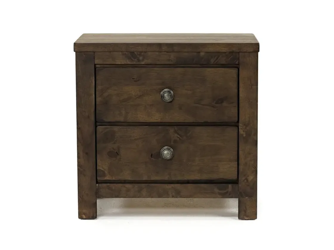 Mor Furniture Blue Ridge Panel Bed, Dresser, Mirror & Nightstand In Rustic Gray, Queen