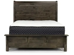 Mor Furniture Blue Ridge Panel Bed, Dresser, Mirror & Nightstand In Rustic Gray, Queen