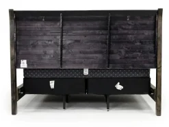 Mor Furniture Blue Ridge Panel Bed In Rustic Gray, Queen