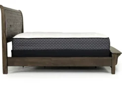 Mor Furniture Blue Ridge Panel Bed In Rustic Gray, Queen