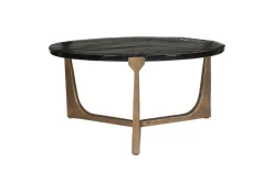 Mor Furniture Bohdi Outdoor Round Coffee Table In Gold