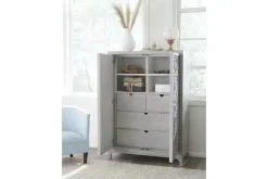 Mor Furniture Boho Chic Armoire In Washed White