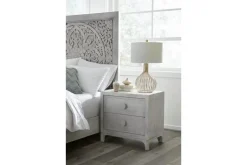 Mor Furniture Boho Chic Nightstand In Washed White