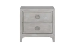 Mor Furniture Boho Chic Platform Bed, Dresser, Mirror & Nightstand In Washed White, Full