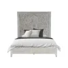 Mor Furniture Boho Chic Platform Bed In Washed White, Full