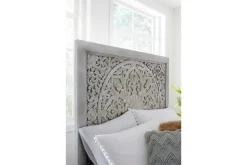 Mor Furniture Boho Chic Platform Bed In Washed White, Full