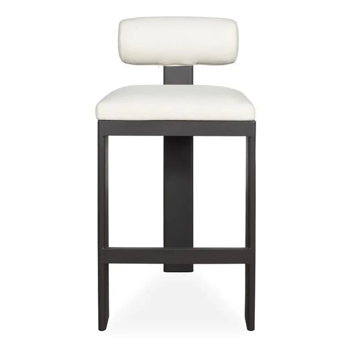 Mor Furniture Bolster Outdoor Barstool In White