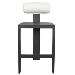 Mor Furniture Bolster Outdoor Barstool In White