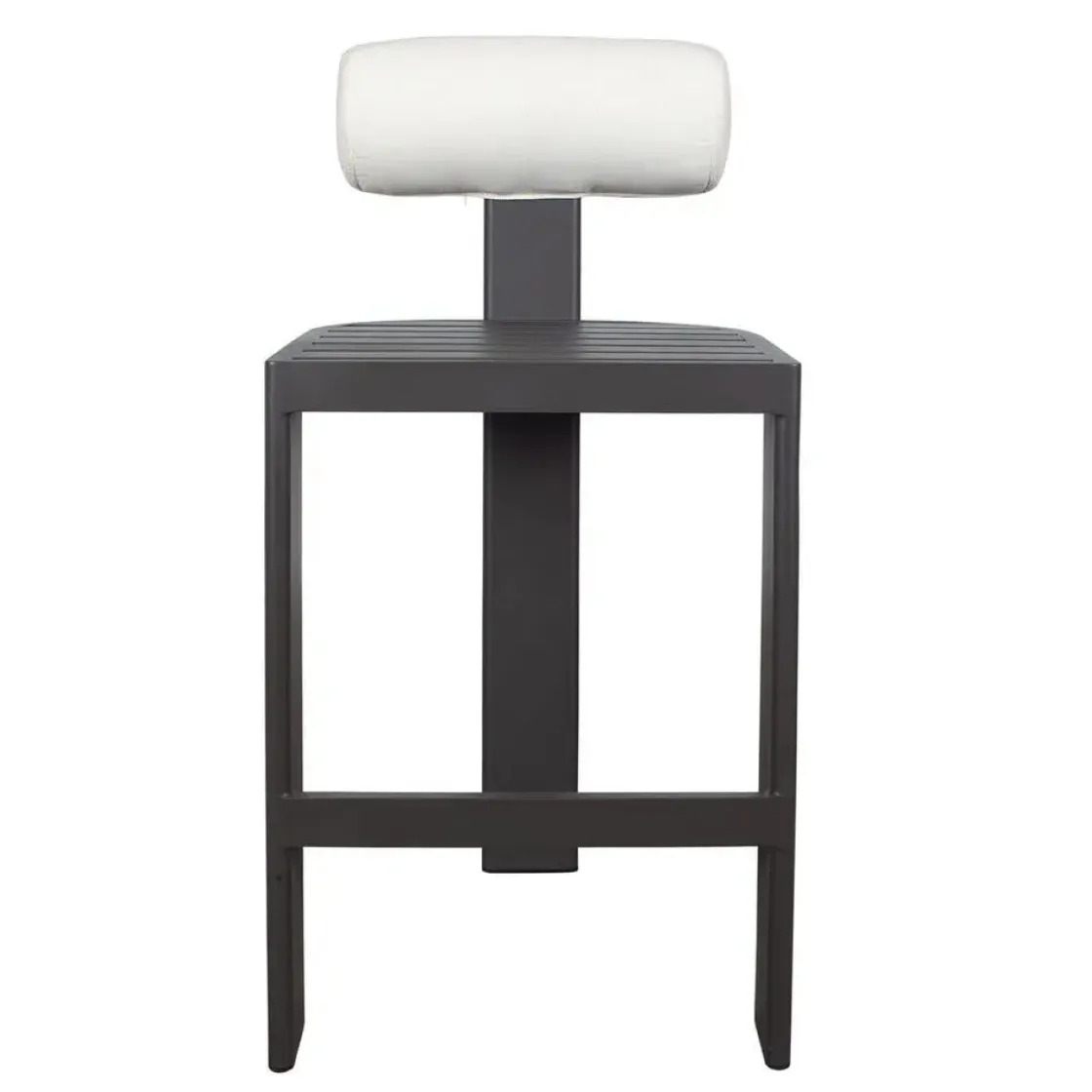Mor Furniture Bolster Outdoor Barstool In White