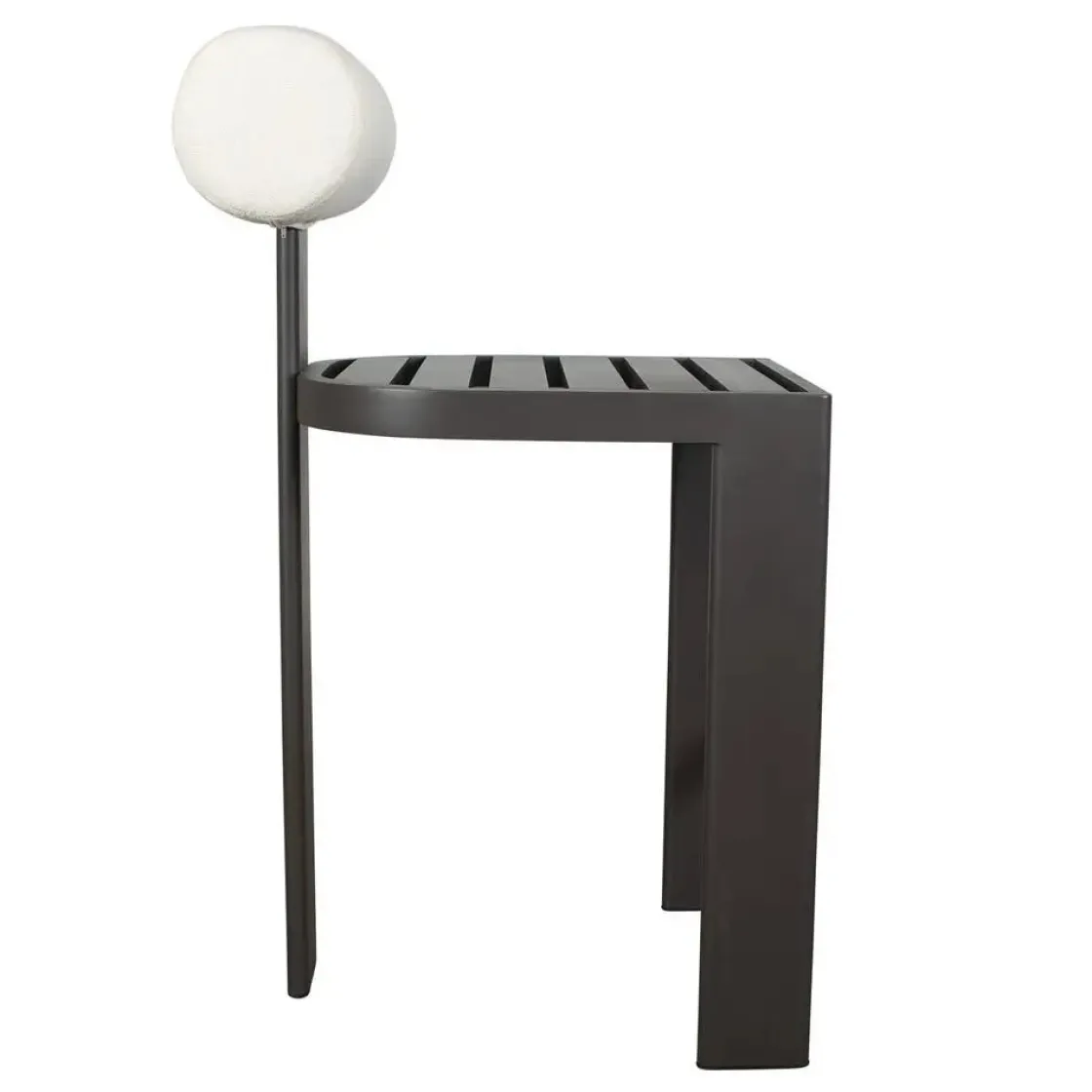 Mor Furniture Bolster Outdoor Barstool In White