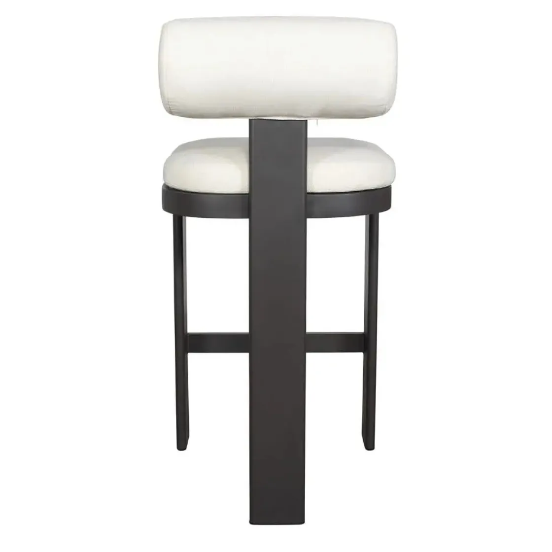 Mor Furniture Bolster Outdoor Barstool In White