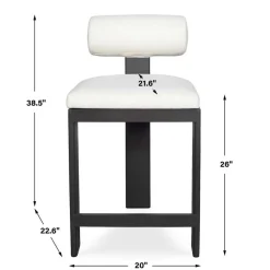 Mor Furniture Bolster Outdoor Counter Height Stool In White