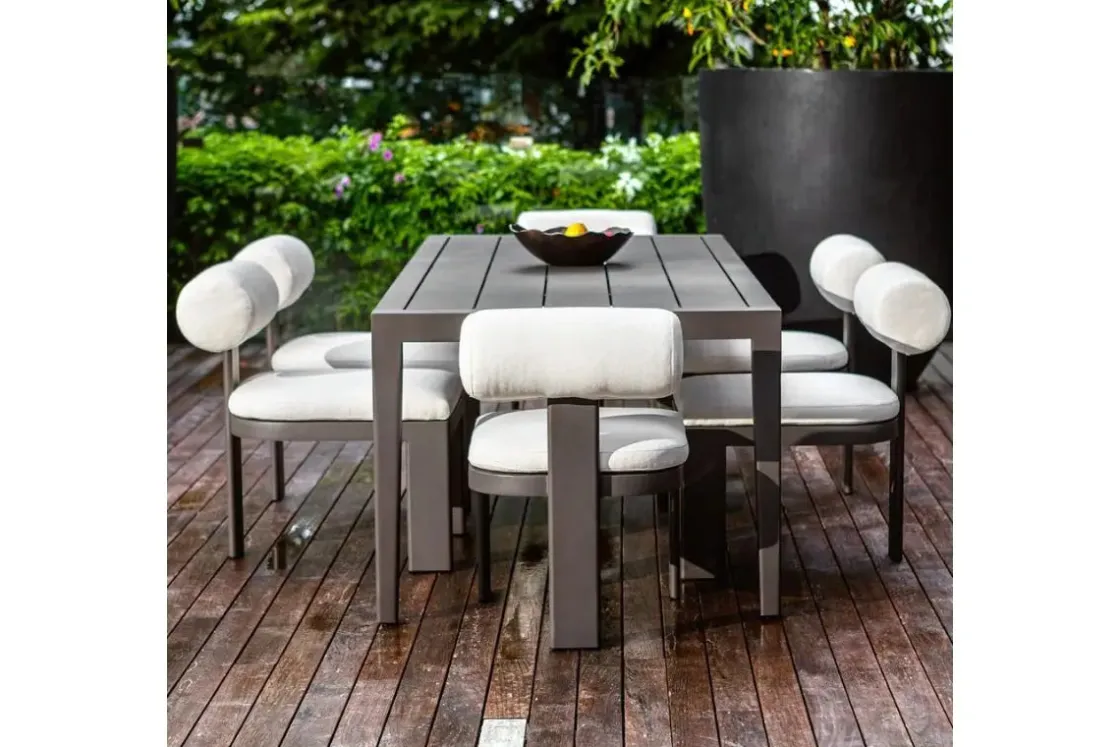 Mor Furniture Bolster Outdoor Side Chair In White