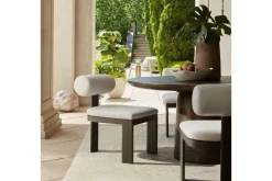 Mor Furniture Bolster Outdoor Side Chair In White