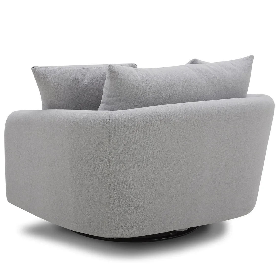 Mor Furniture Boomer Swivel Chair In Dove