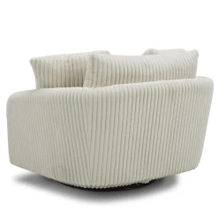 Mor Furniture Boomer Swivel Chair In Dove