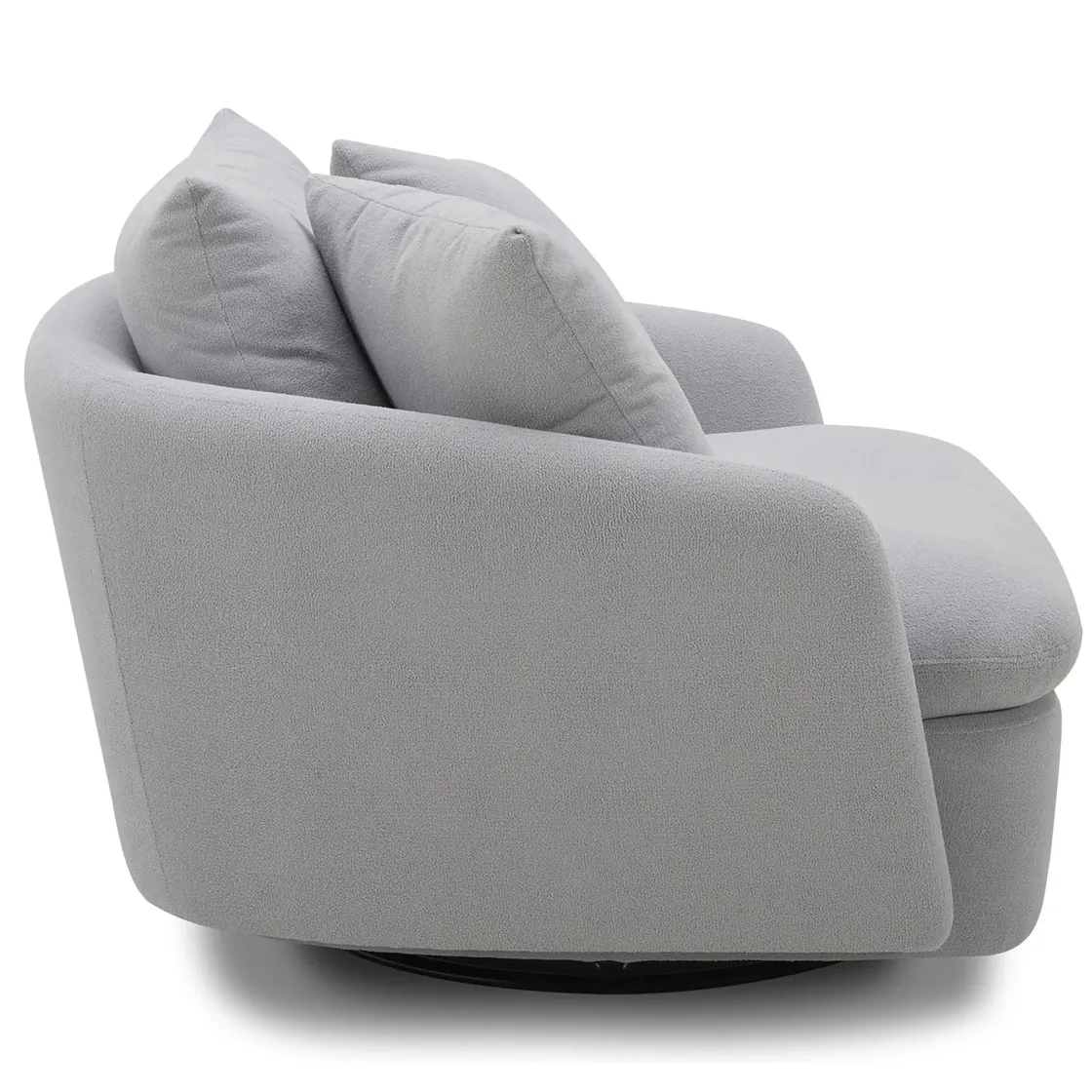Mor Furniture Boomer Swivel Chair In Dove