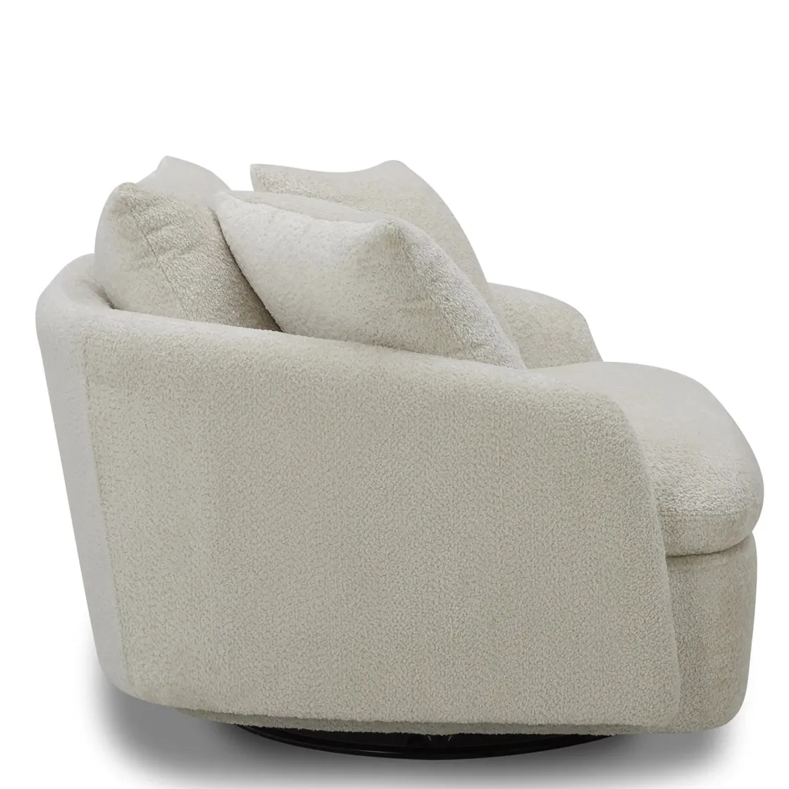 Mor Furniture Boomer Swivel Chair In Dove
