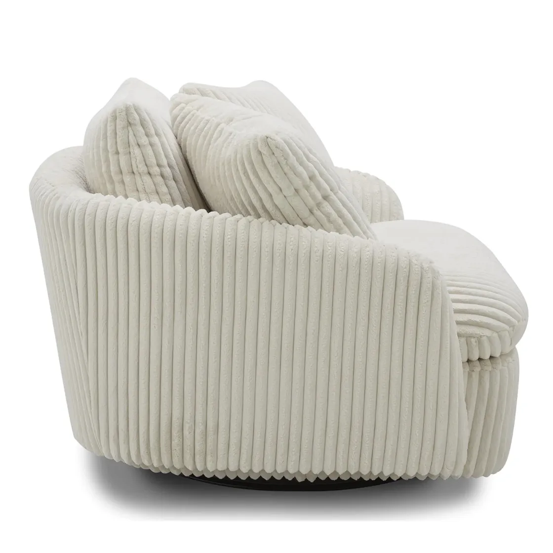 Mor Furniture Boomer Swivel Chair In Dove