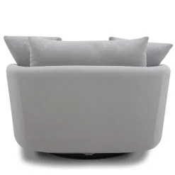Mor Furniture Boomer Swivel Chair In Dove