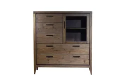 Mor Furniture Boracay Armoire In Wild Oats Brown