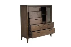 Mor Furniture Boracay Armoire In Wild Oats Brown