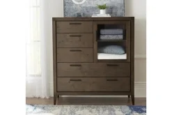 Mor Furniture Boracay Armoire In Wild Oats Brown
