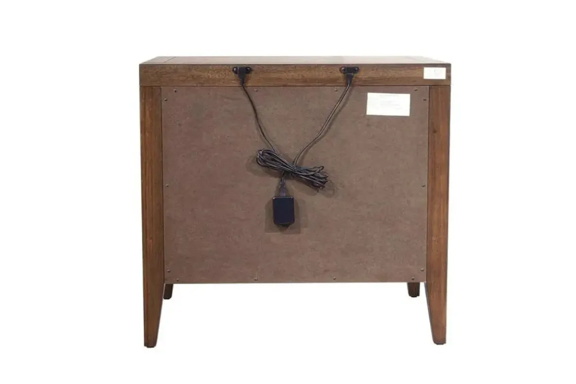 Mor Furniture Boracay Nightstand In Wild Oats Brown