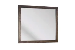 Mor Furniture Boracay Panel Bed W/ Storage, Dresser, Mirror & Nightstand In Wild Oats Brown, Queen