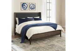 Mor Furniture Boracay Panel Bed W/ Storage In Wild Oats Brown, Queen
