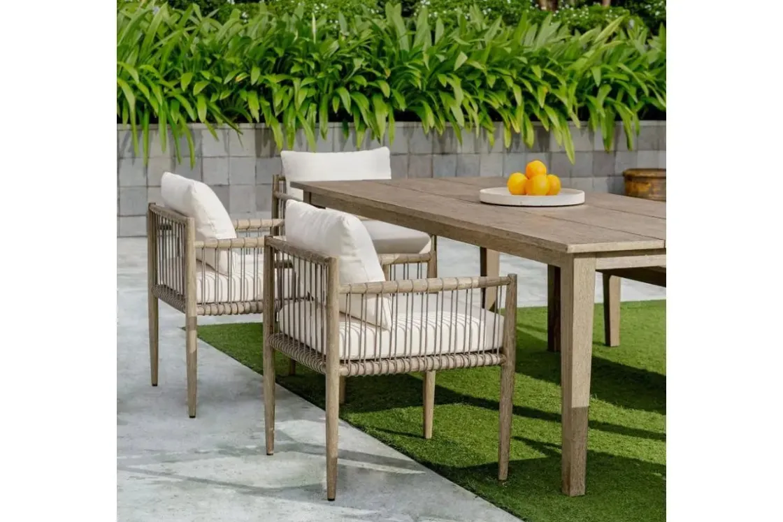 Mor Furniture Borneo Outdoor Side Chair In Brown
