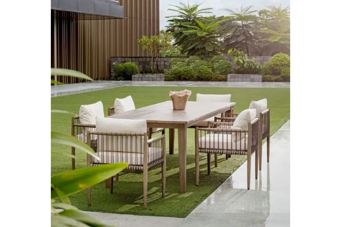 Mor Furniture Borneo Outdoor Side Chair In Brown