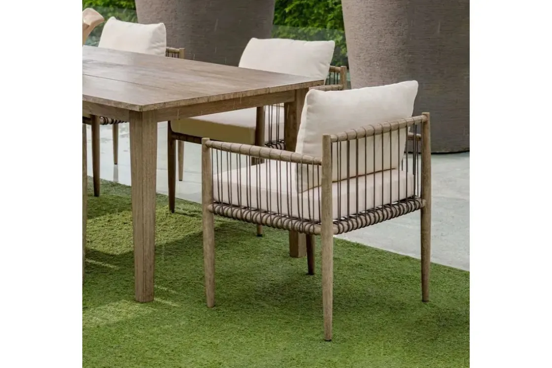 Mor Furniture Borneo Outdoor Side Chair In Brown