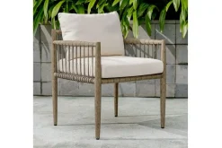 Mor Furniture Borneo Outdoor Side Chair In Brown
