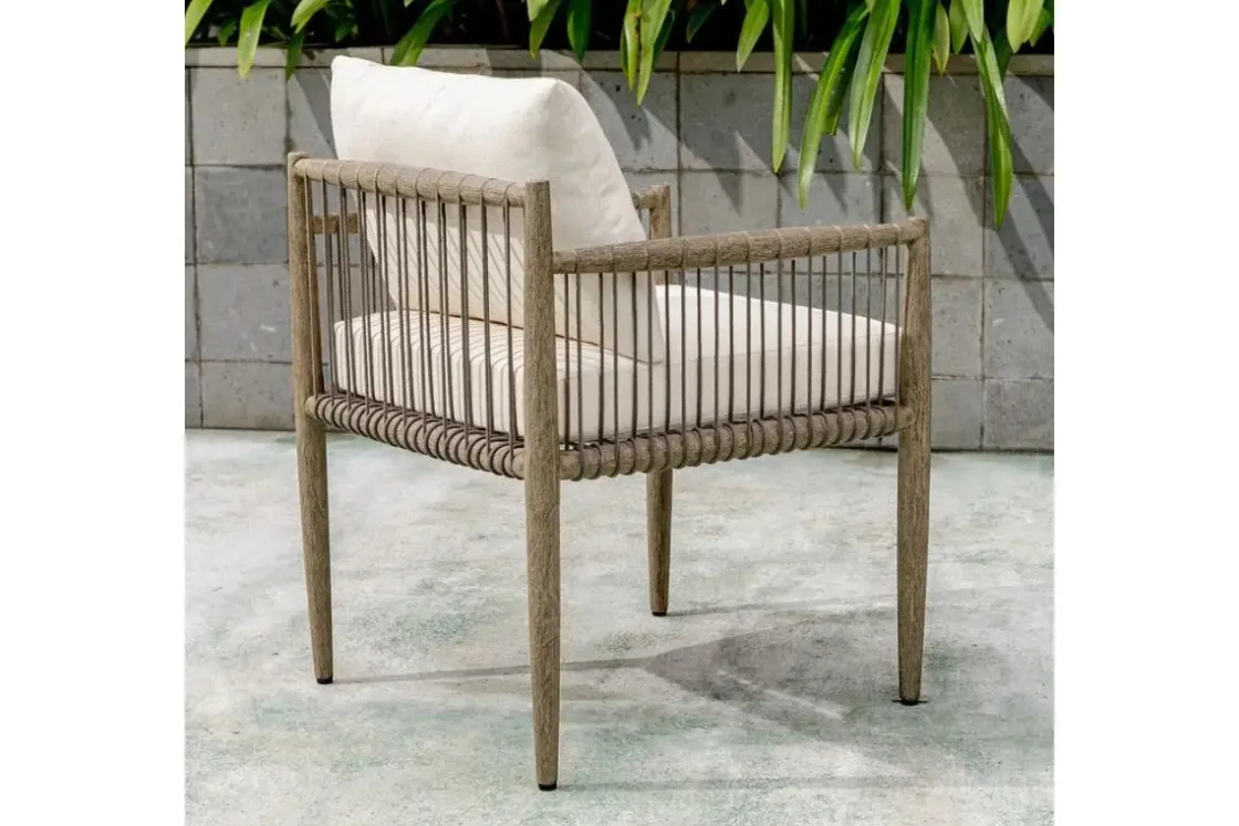 Mor Furniture Borneo Outdoor Side Chair In Brown