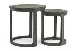 Mor Furniture Boswell Nesting End Tables In Inkwell, Set Of 2