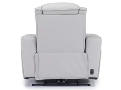 Mor Furniture Bowden 2 Power Recliner In Blanca Light Gray Leather