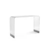Mor Furniture Bowie Sofa Table In Clear Acrylic/Brushed Stainless Steel