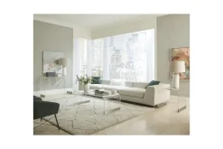 Mor Furniture Bowie Sofa Table In Clear Acrylic/Brushed Stainless Steel