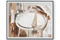 Mor Furniture Bradlow Abstract Wall Art In Brown/White/Black
