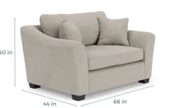 Mor Furniture Brazil Chair In Dano Cinder, Gel