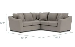 Mor Furniture Brazil Tux Loveseat Sectional, Left Facing - Custom Order