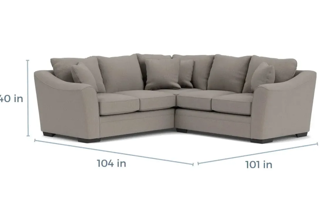 Mor Furniture Brazil Tux Loveseat Sectional, Left Facing - Custom Order