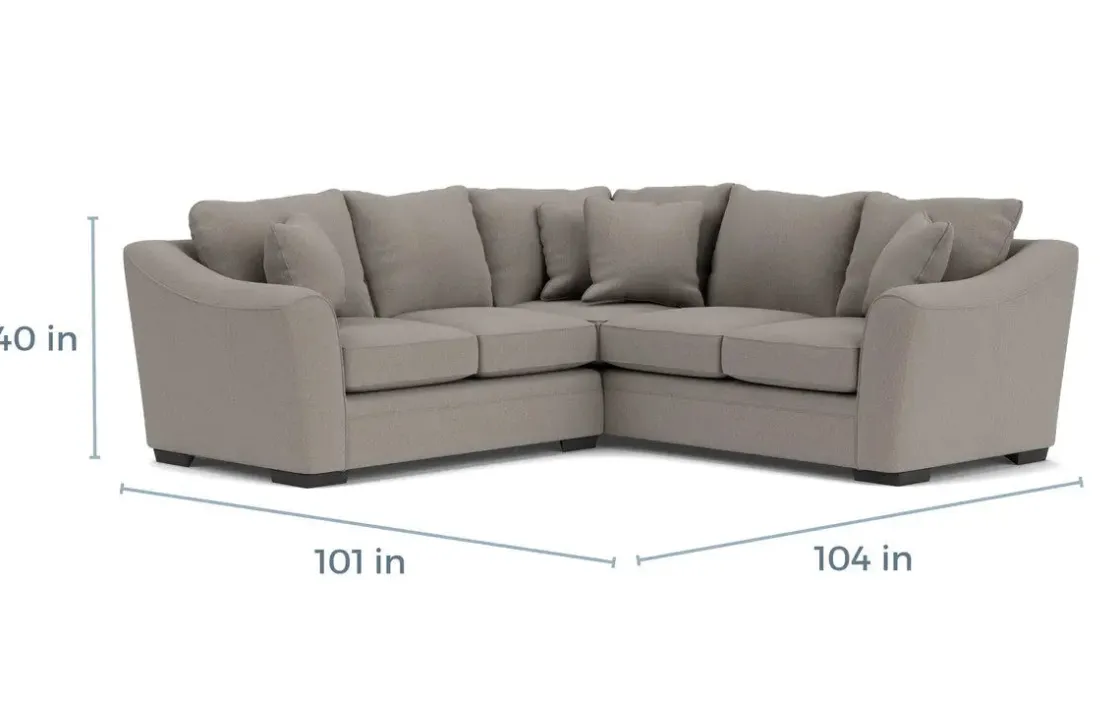 Mor Furniture Brazil Tux Loveseat Sectional, Left Facing - Custom Order