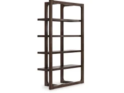 Mor Furniture Breckington Bookcase In Dark Brown
